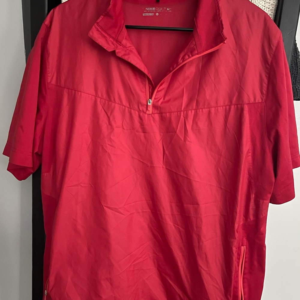 Nike Red Casual Button Down Shirt